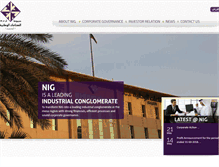 Tablet Screenshot of nig.com.kw